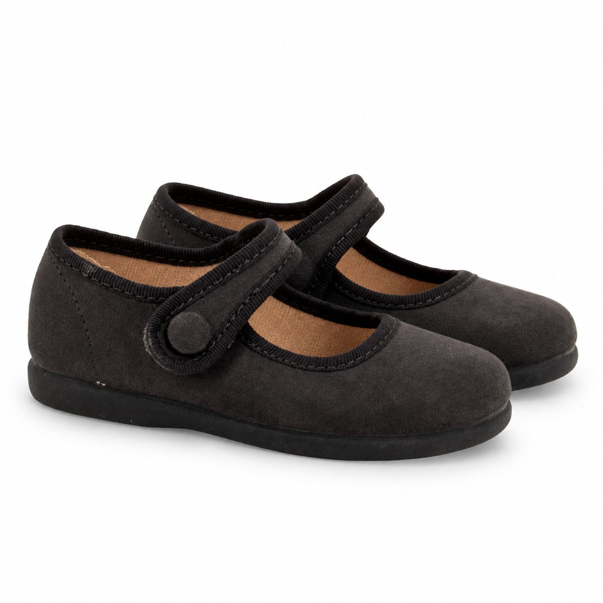 TOKOLATE NIÑA ZAPATO MERCEDITA BOTON 1144-02