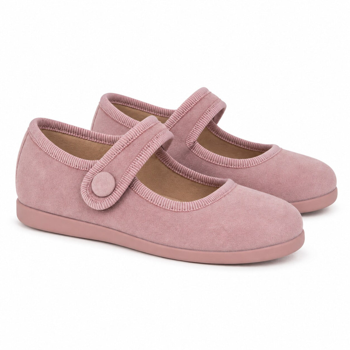 TOKOLATE NIÑA ZAPATO MERCEDITA BOTON 1144-02