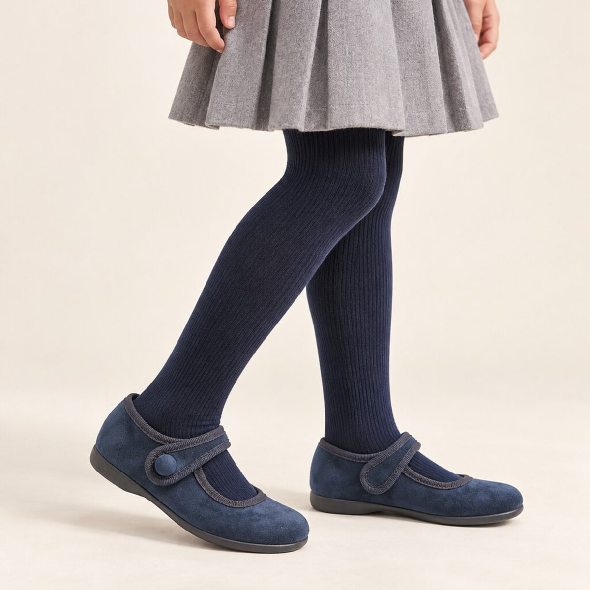TOKOLATE NIÑA ZAPATO MERCEDITA BOTON 1144-02