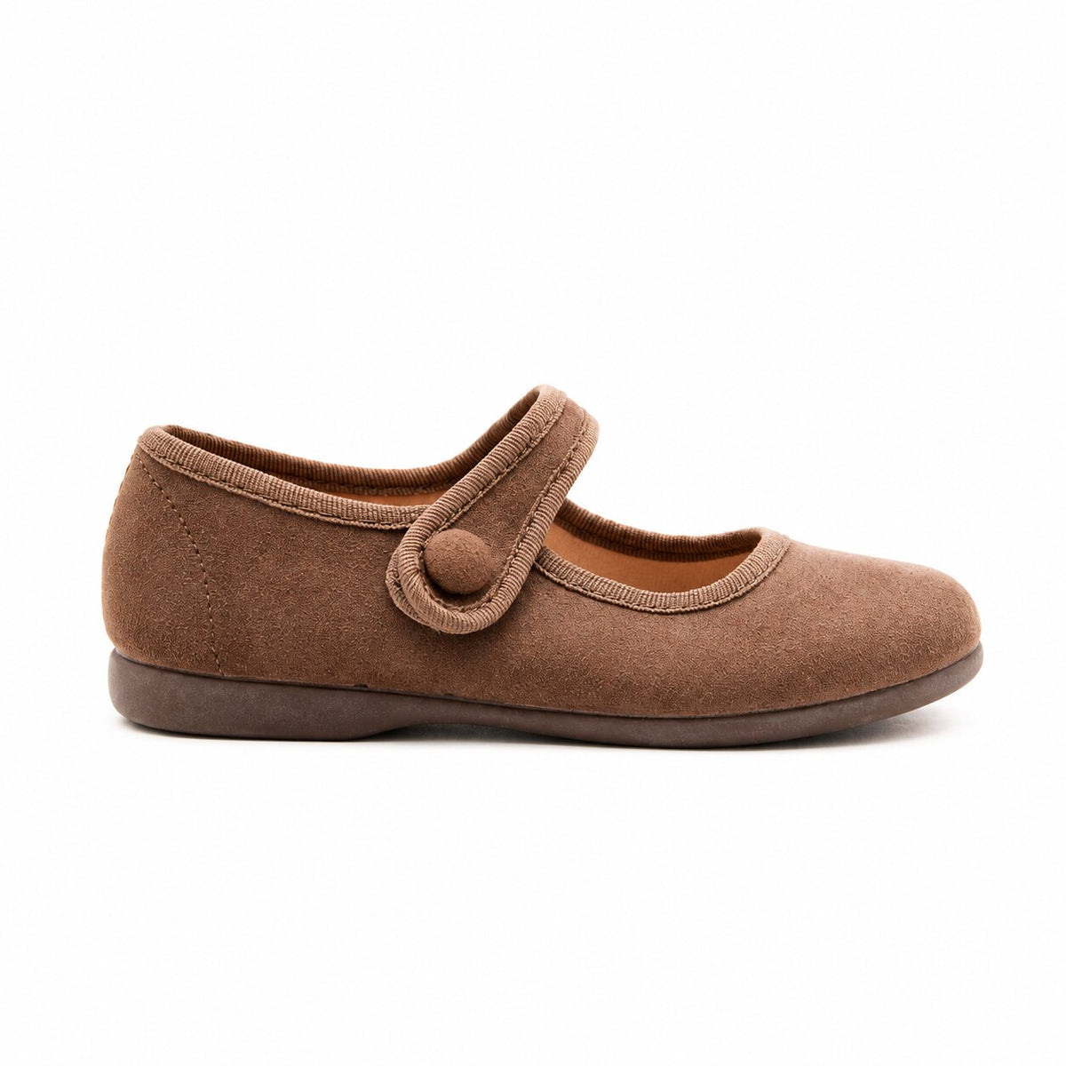 TOKOLATE NIÑA ZAPATO MERCEDITA BOTON 1144-02