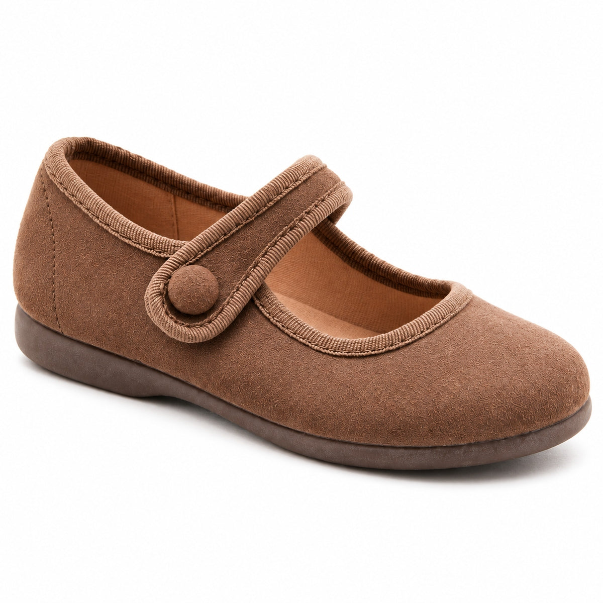TOKOLATE NIÑA ZAPATO MERCEDITA BOTON 1144-02