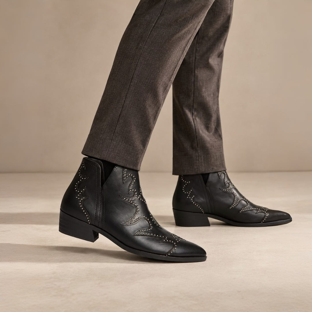 BOTIN COUNTRY TACHAS TACON BAJO  MUJER CORINA M6740
