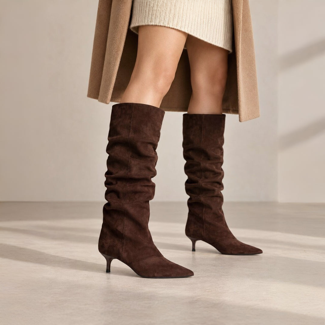 BOTA ALTA VESTIR TACON PUNTERA FINA MUJER CORINA M6881