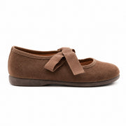 TOKOLATE NIÑA ZAPATO MERCEDITA BOTON 1127-02