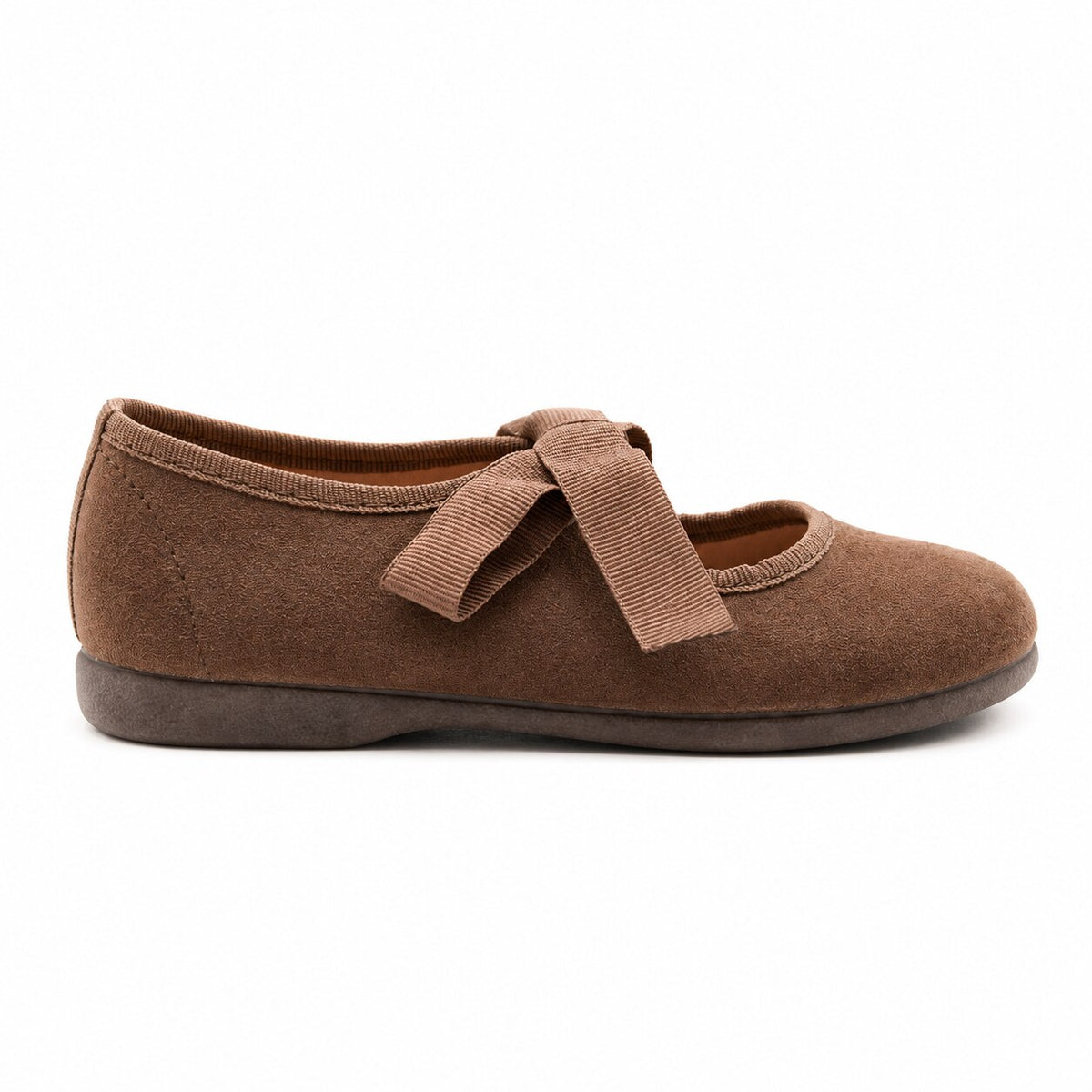 TOKOLATE NIÑA ZAPATO MERCEDITA BOTON 1127-02