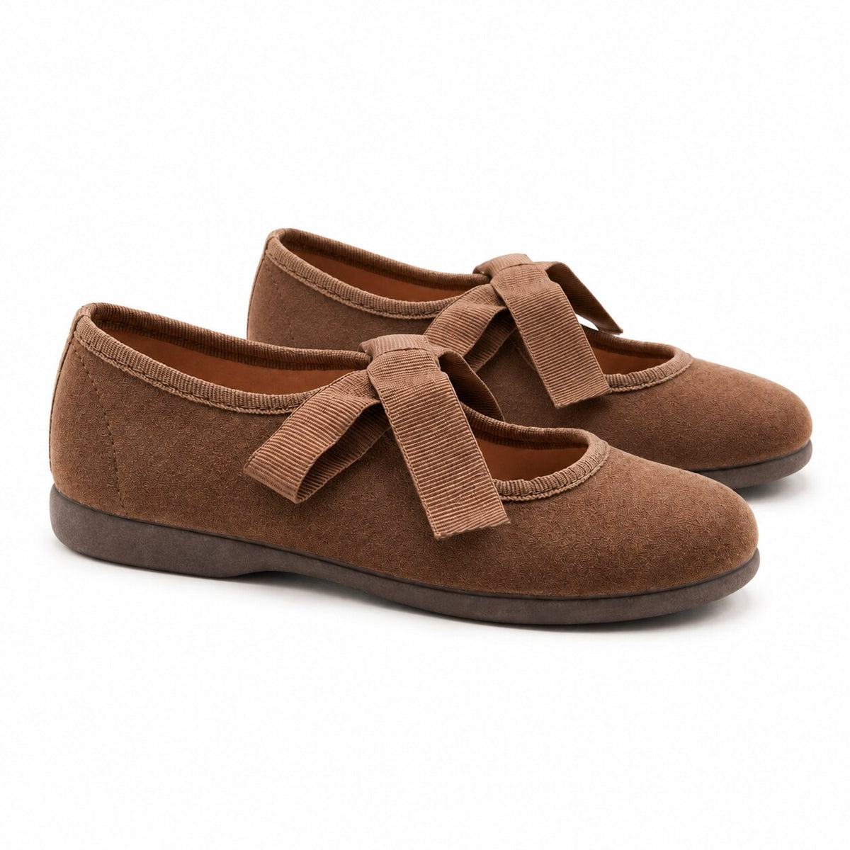 TOKOLATE NIÑA ZAPATO MERCEDITA BOTON 1127-02