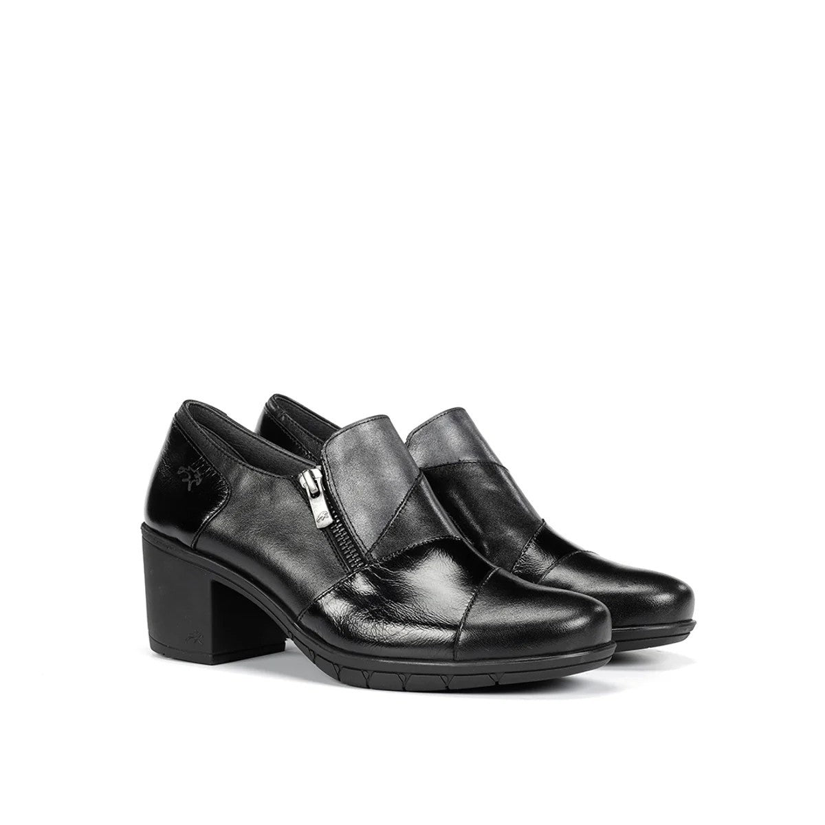 FLUCHOS MUJER ZAPATOS ABOTINADOS PIEL TACON BAJO F1802