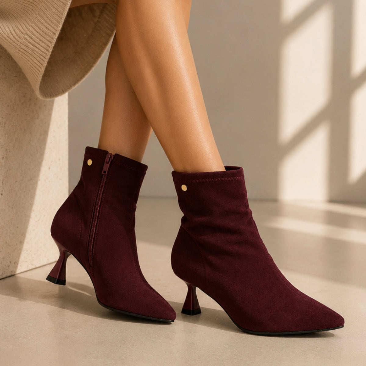 DOSPIES MUJER BOTIN VESTIR LICRA TACON FINO 252013