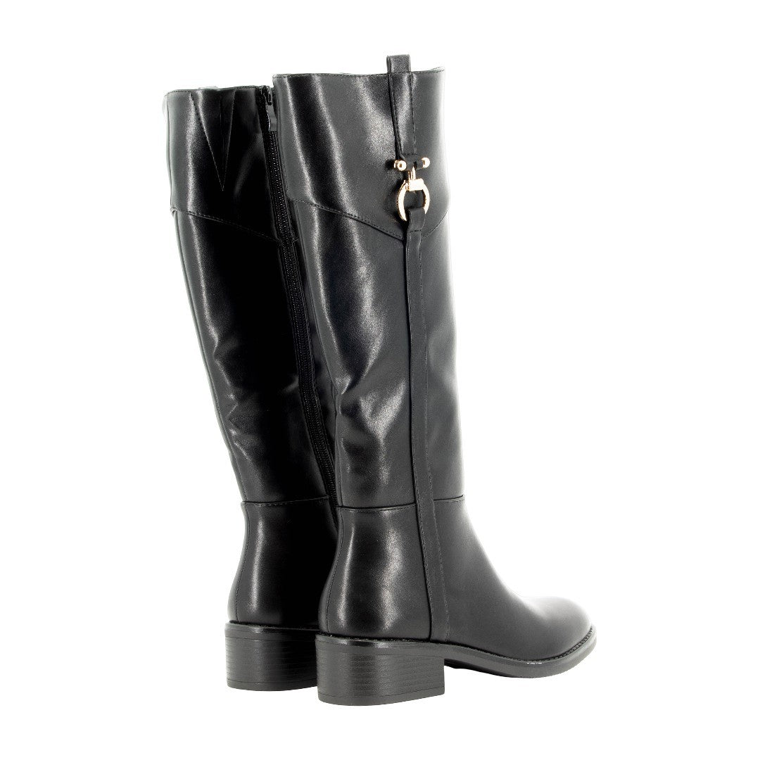 DOSPIES MUJER BOTA ALTA TACON BAJO ANCHO 252038