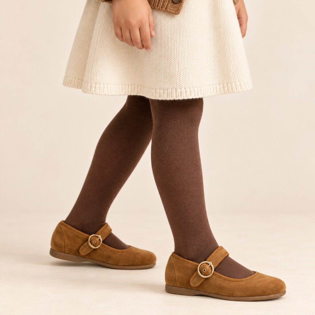 ZAPATOS MERCEDITAS NIÑA TOKOLATE 1189X-46