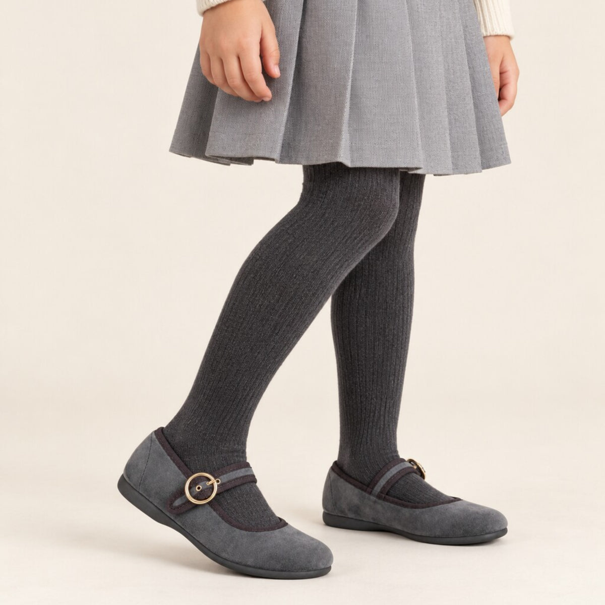 ZAPATOS MERCEDITAS NIÑA TOKOLATE 1189X-46