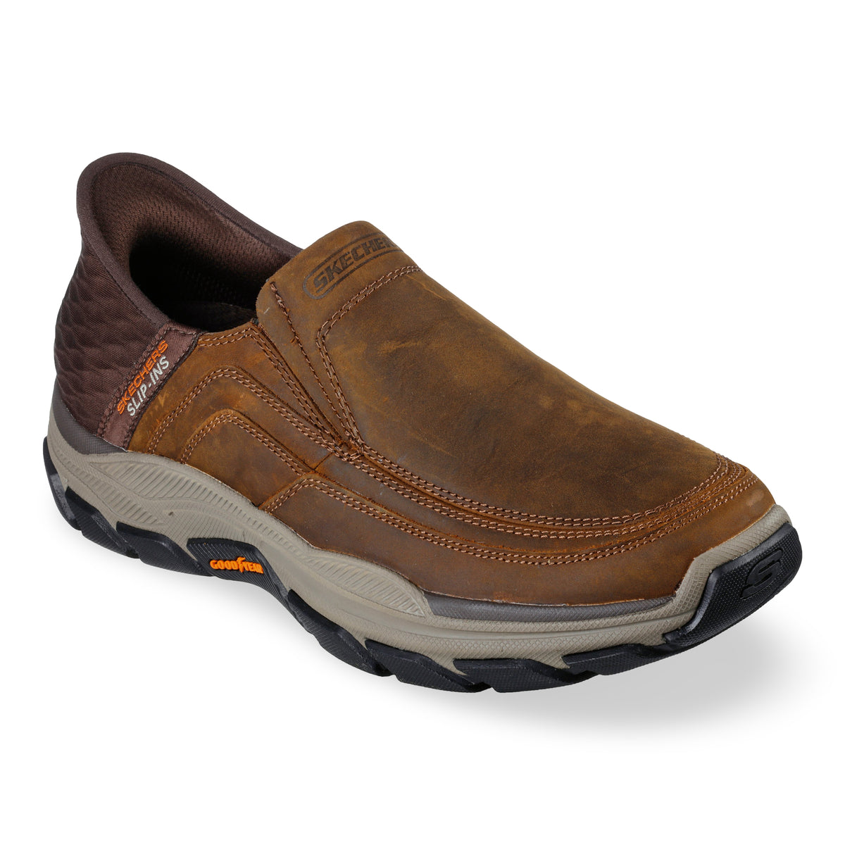 SKECHERS HOMBRE ZAPATO CASUAL PIEL GOOD YEAR SLIP-INS 204810