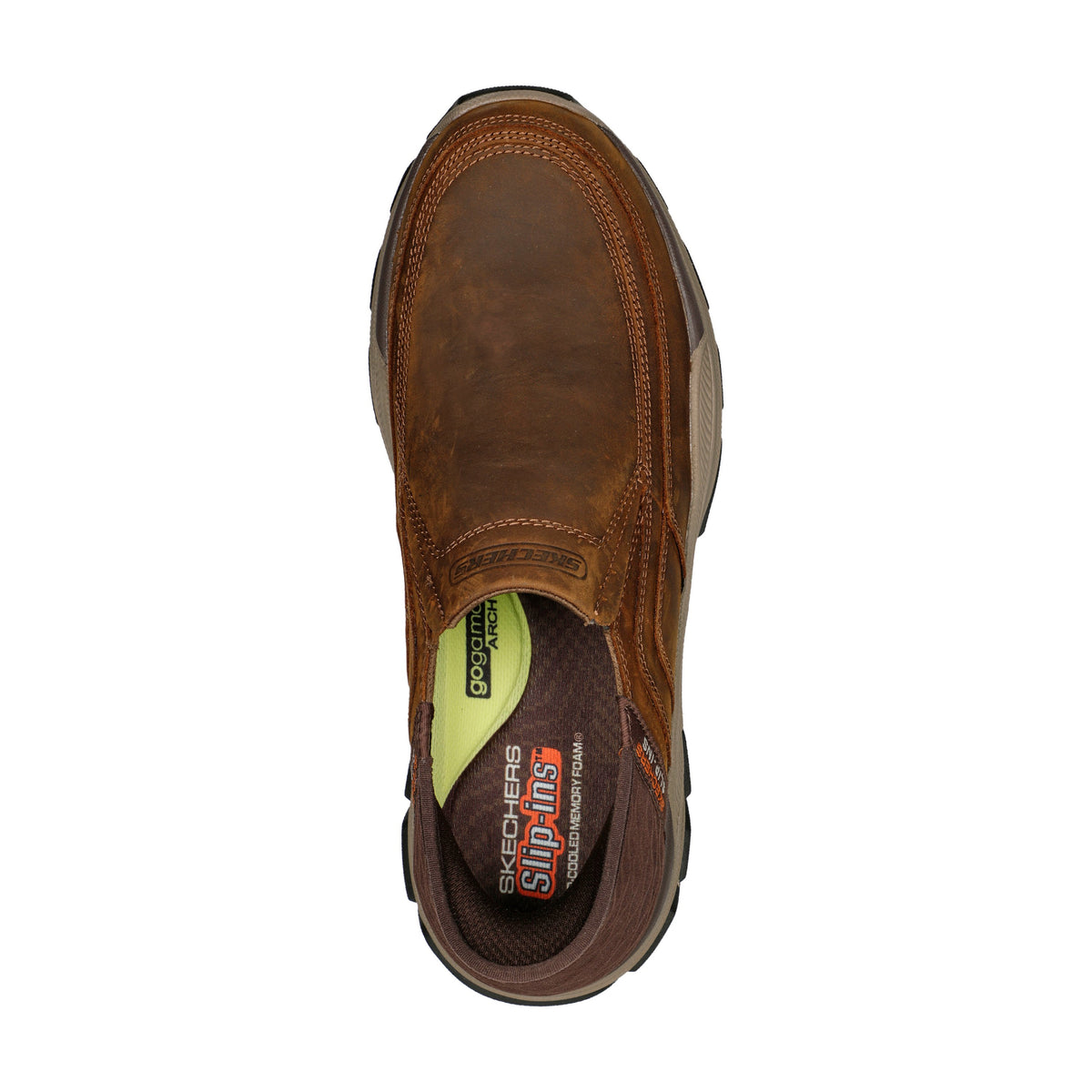SKECHERS HOMBRE ZAPATO CASUAL PIEL GOOD YEAR SLIP-INS 204810