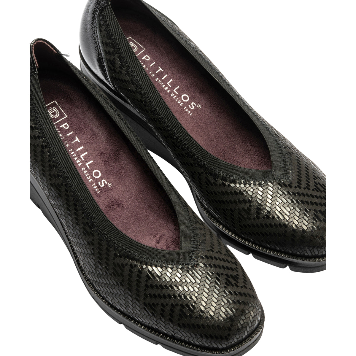 PITILLOS MUJER ZAPATO SALON CUÑA 11532