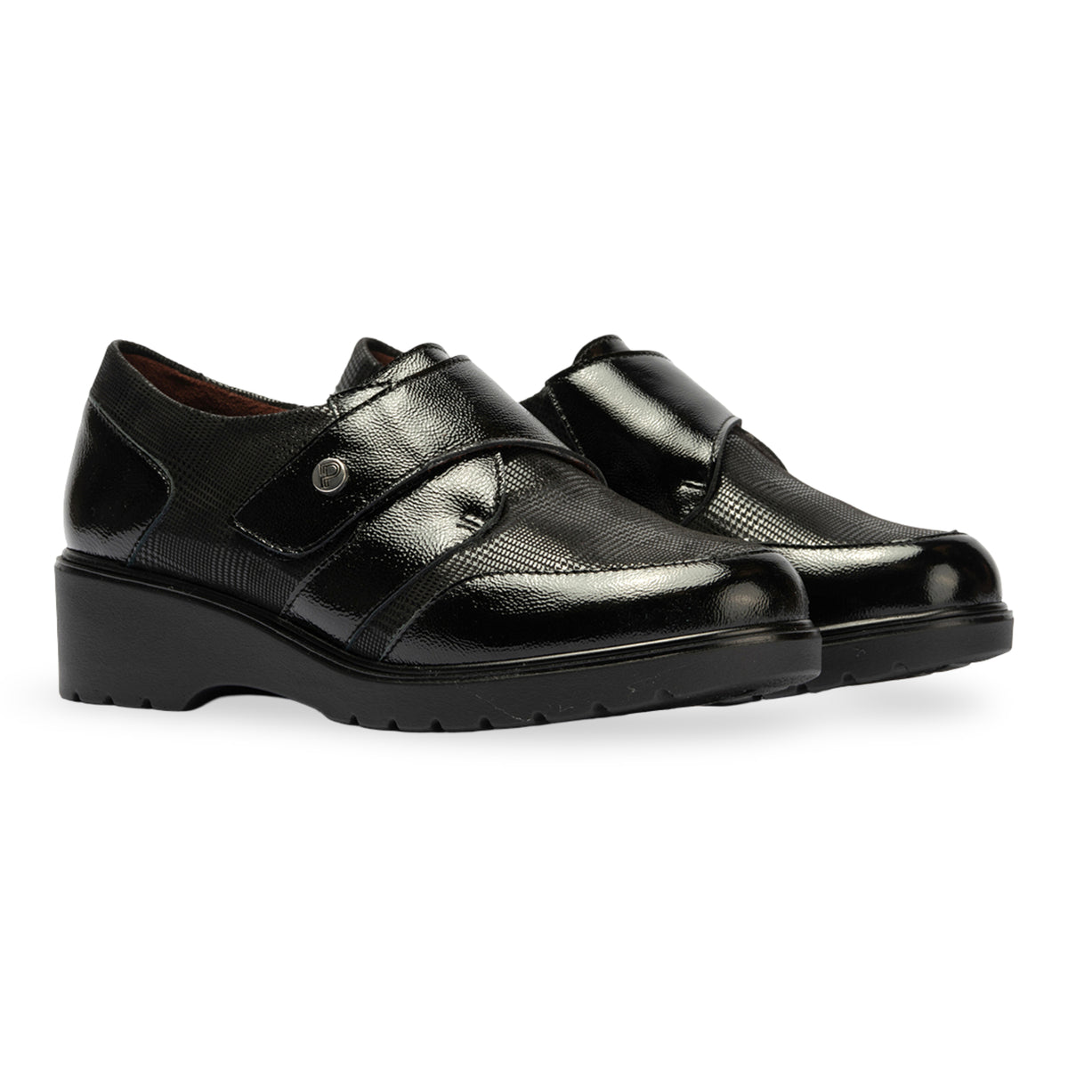 PITILLOS MUJER ZAPATO CONFORT CUÑA VELCRO 11520