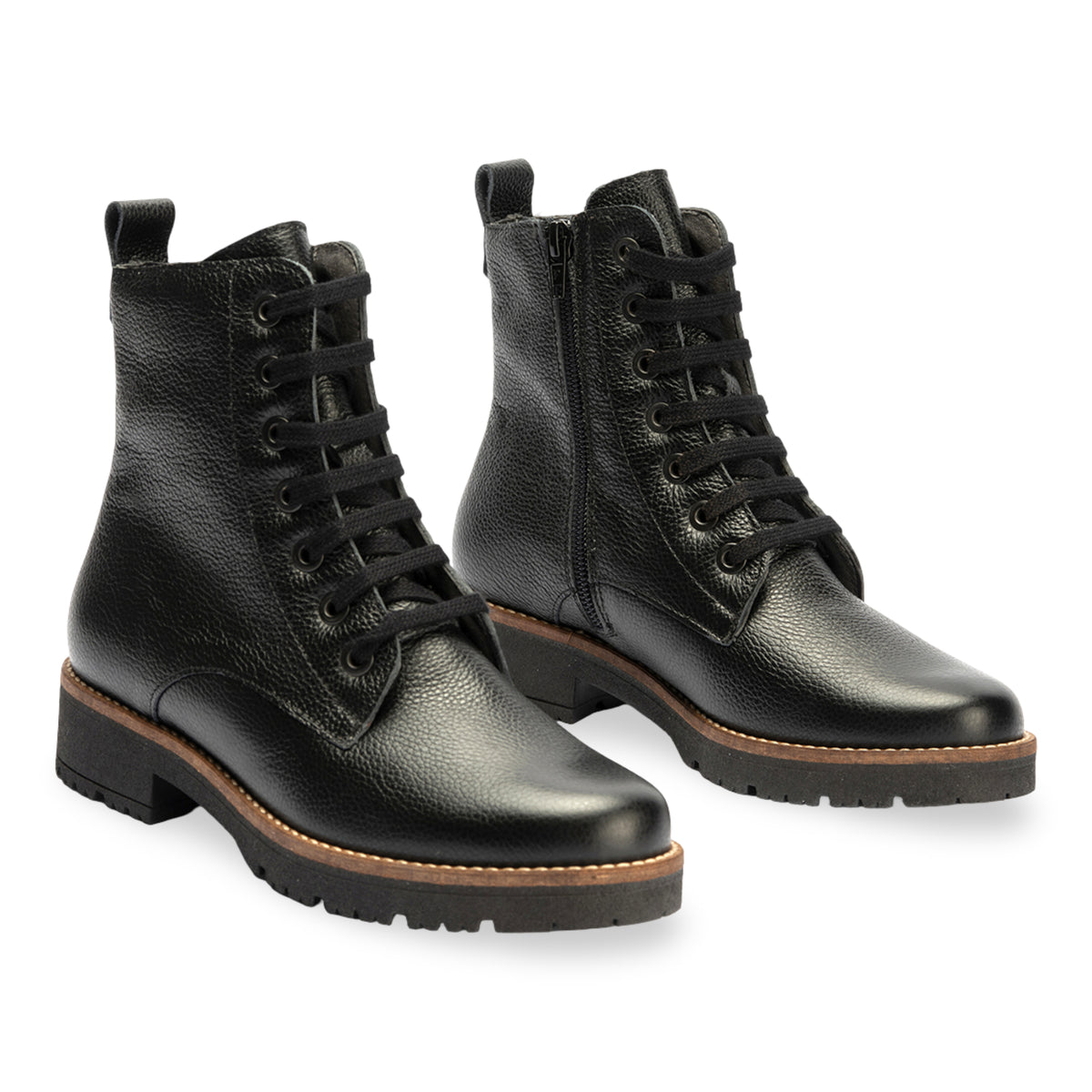 PITILLOS MUJER BOTIN MILITAR PIEL 11567