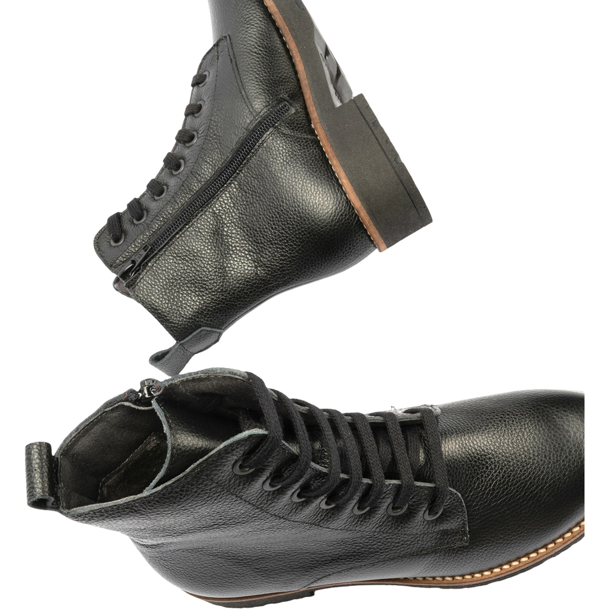 PITILLOS MUJER BOTIN MILITAR PIEL 11567