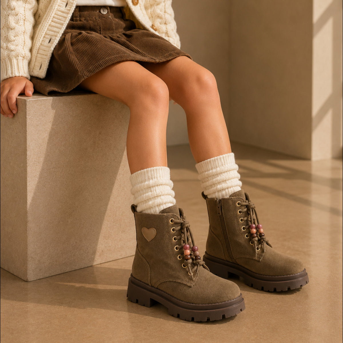 DOSPIES NIÑA BOTA CASUAL CORDONES K262013