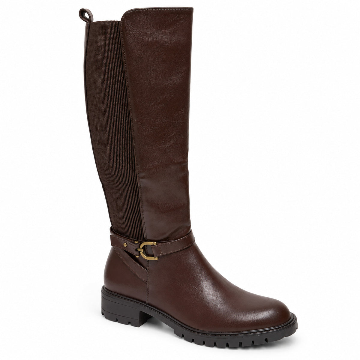 DOSPIES MUJER BOTA ALTA ELASTICA PLANA