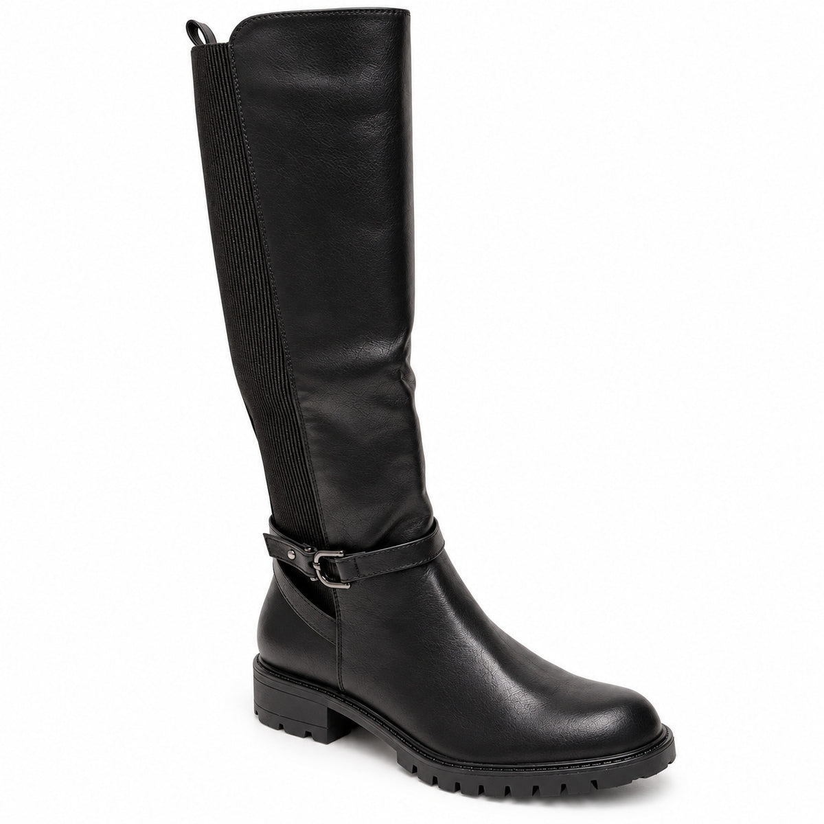 DOSPIES MUJER BOTA ALTA ELASTICA PLANA