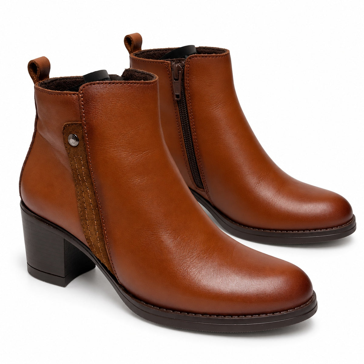 MUJER BOTIN PIEL TACON 