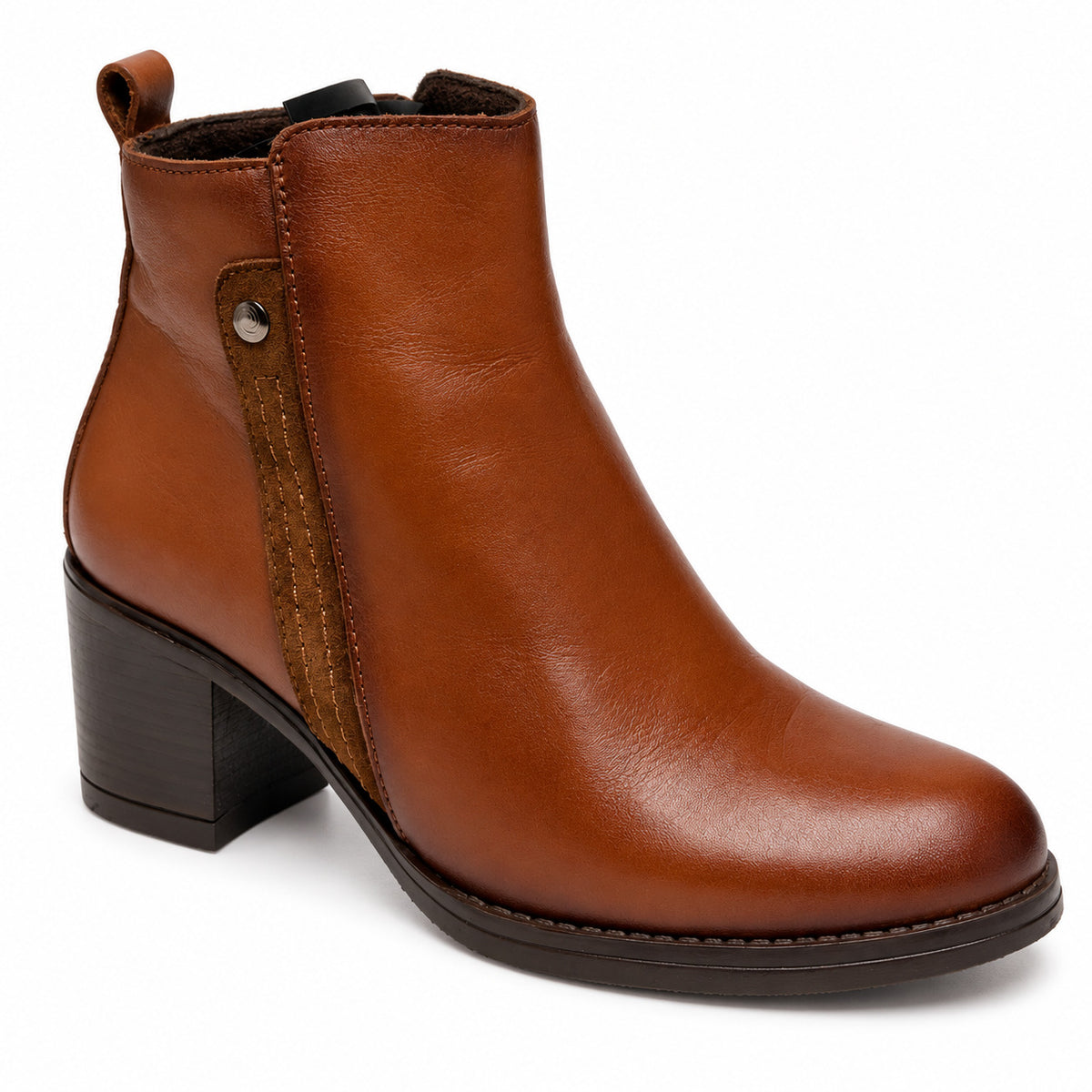 MUJER BOTIN PIEL TACON 