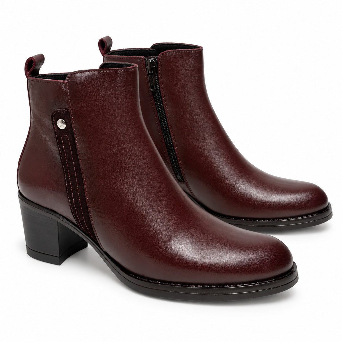 MUJER BOTIN PIEL TACON 