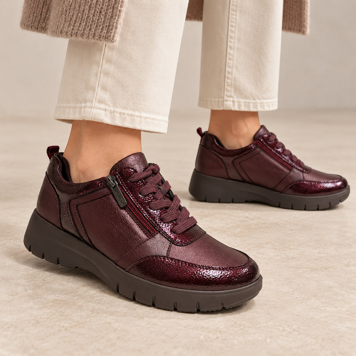 DOSPIES MUJER ZAPATOS SPORT CREMALLERA LATERAL