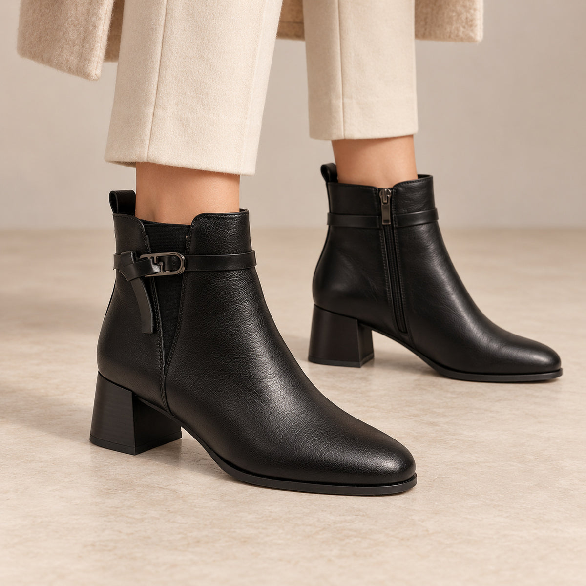 DOSPIES MUJER BOTIN CASUAL TACON ANCHO