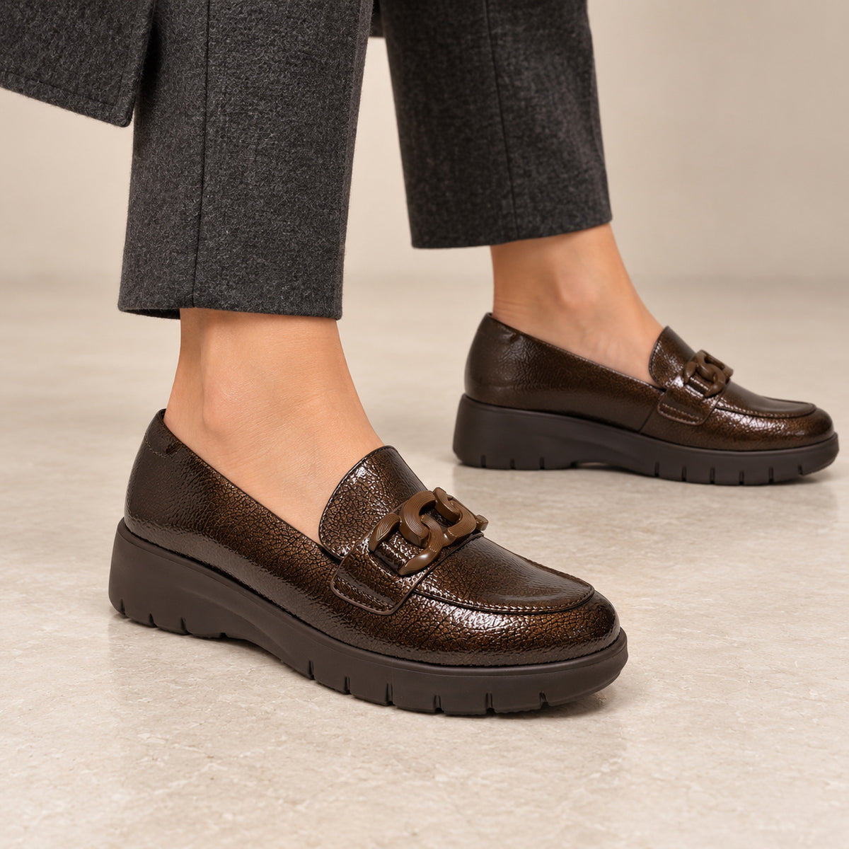 DOSPIES MUJER ZAPATOS MOCASINES CUÑA