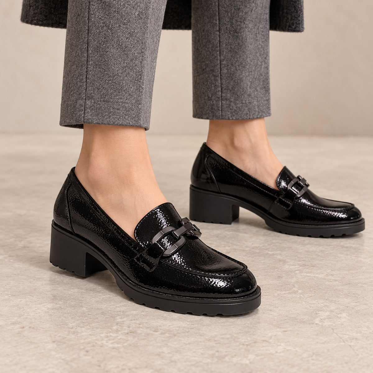 DOSPIES MUJER ZAPATOS MOCASINES TACÓN