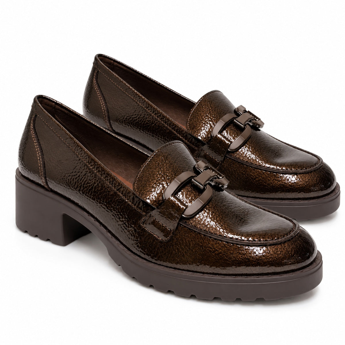 DOSPIES MUJER ZAPATOS MOCASINES TACÓN