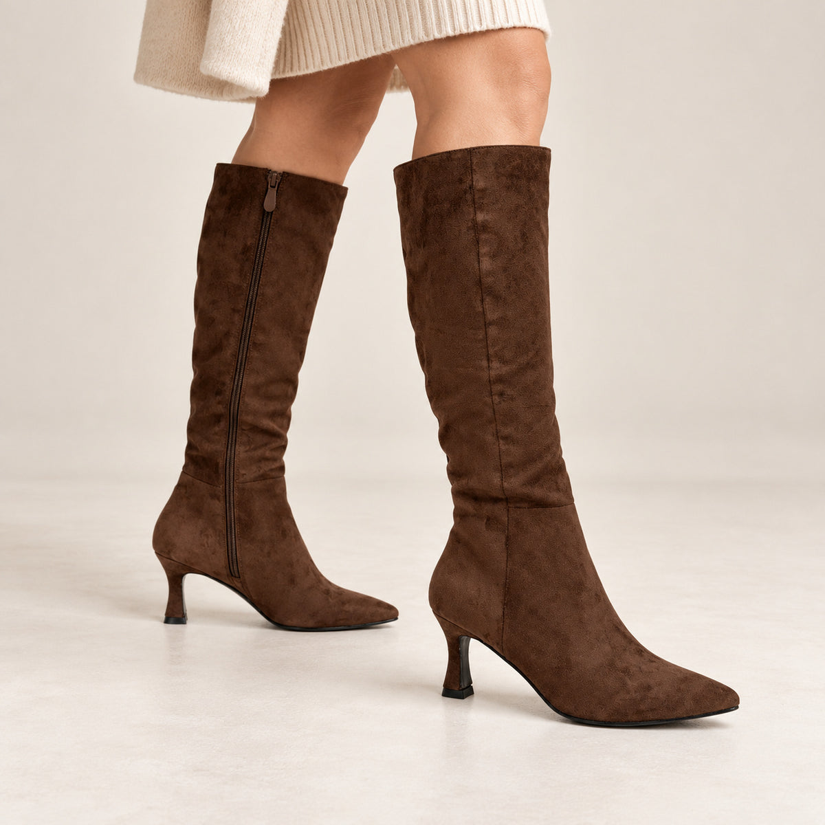 DOSPIES MUJER BOTA ALTA TACON FINO