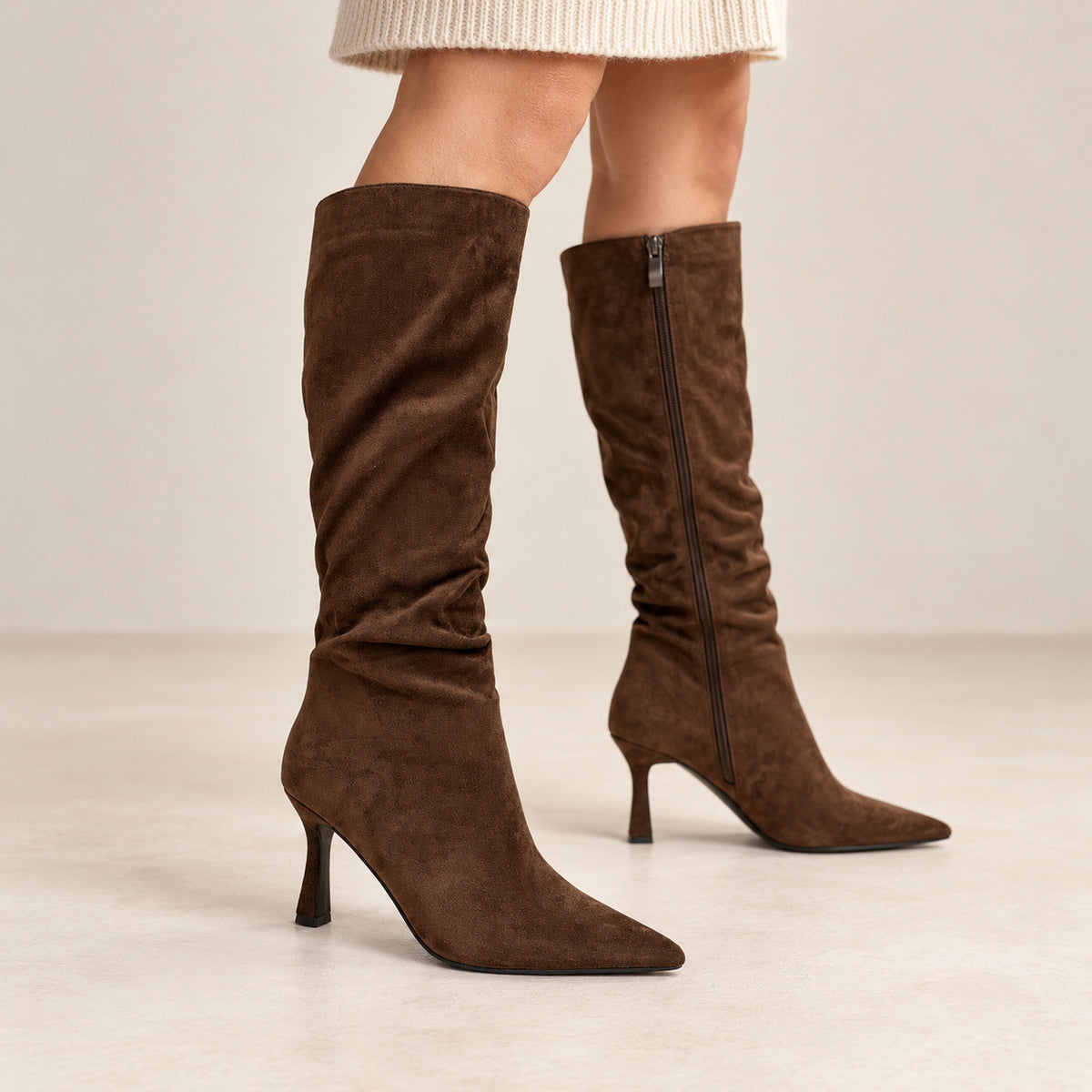 DOSPIES MUJER BOTA ALTA VESTIR TACON FINO