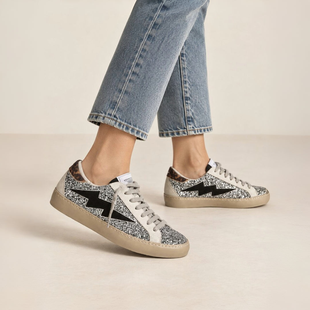 DEPORTIVOS SNEAKERS GLITTER MUJER DOSPIES